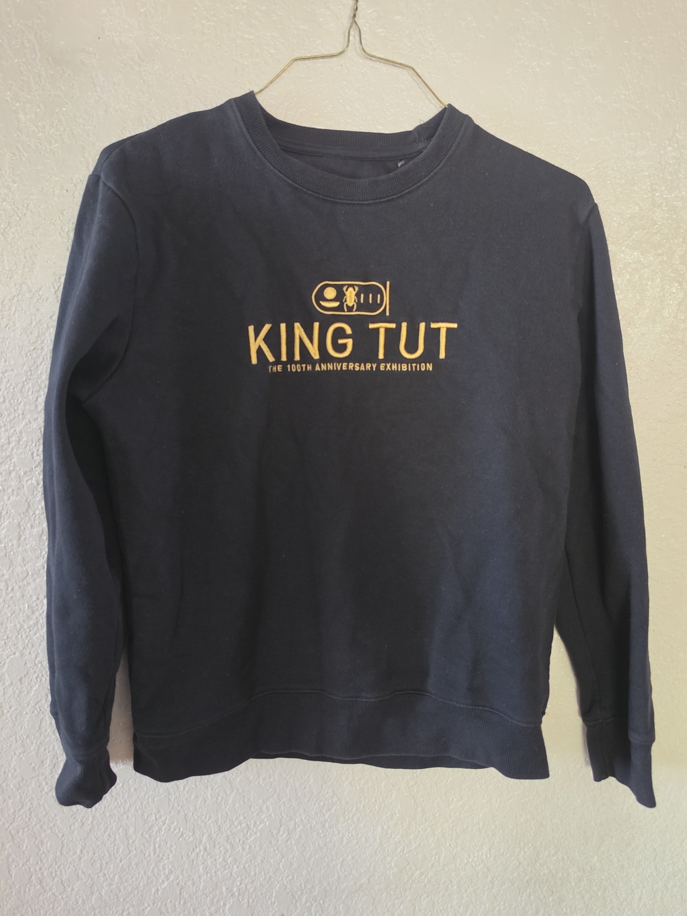 King Tut 100th Anniversary Graphic Crewneck Sweater - Black/Gold
